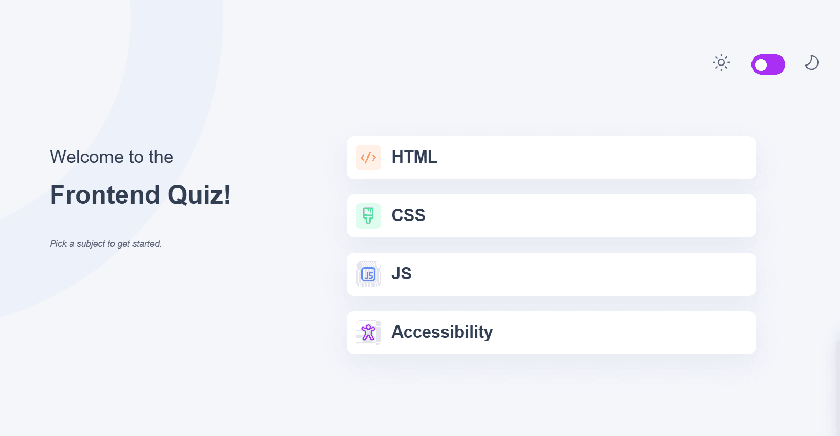 Frontend Quiz App